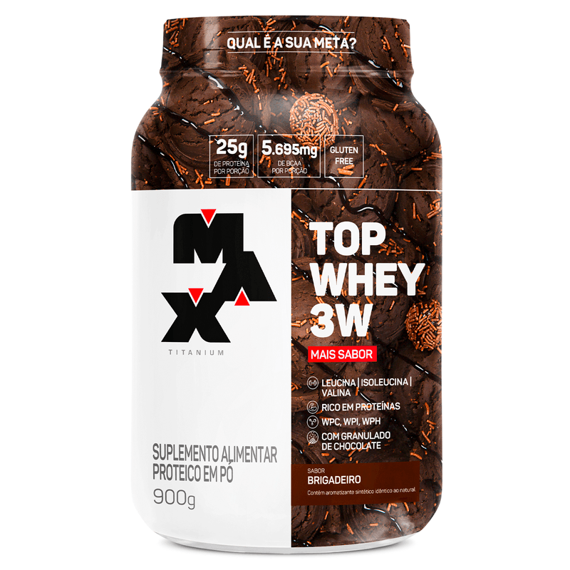 Embalagem do Top Whey 3W + Sabor 900 g